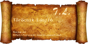 Töröcsik László névjegykártya